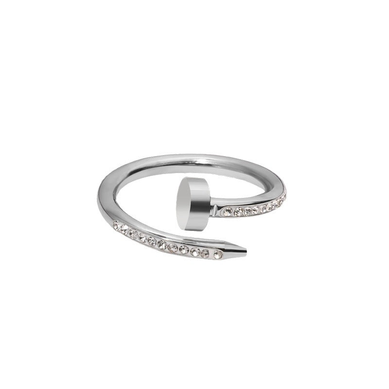 Aurianne |  Stainless steel and zircon ring