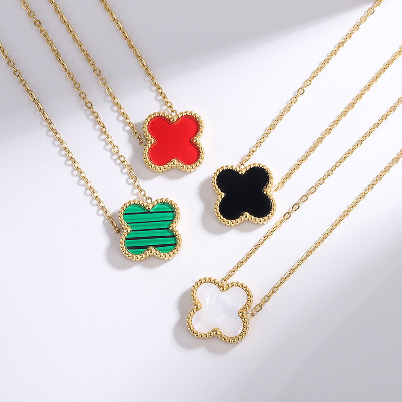 Four-leaf Clover Stainless steel necklace